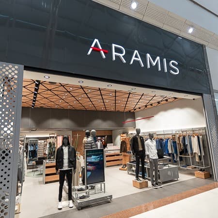 Imagem de interna da loja aramis menswear