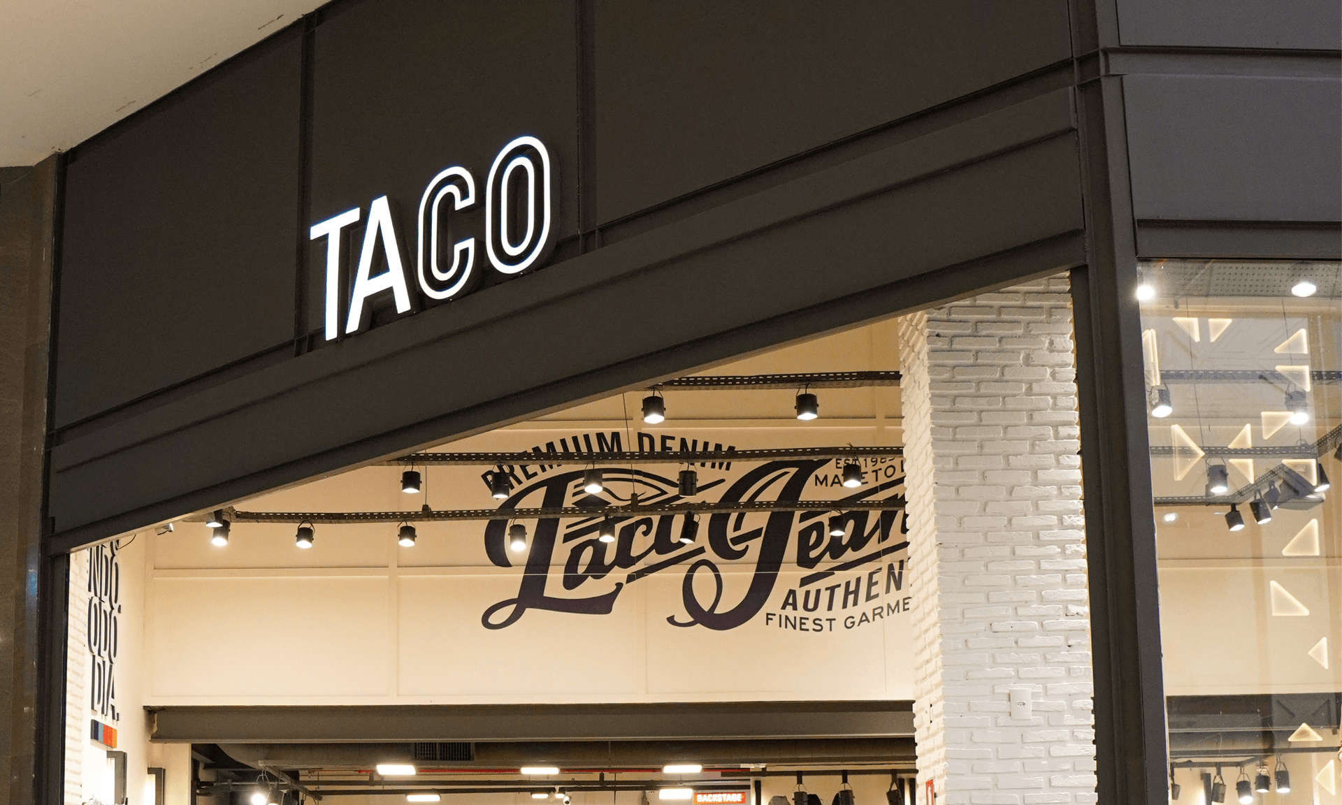 Banner do evento Taco apresenta novo conceito de loja