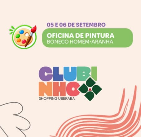 Banner do evento Oficina de Pintura - Homem Aranha