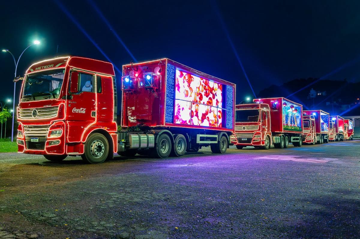 Banner do evento Caravana da Coca-Cola no Natal do Shopping Uberaba