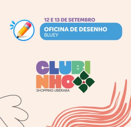 Banner do evento Oficina de Desenho – Bluey