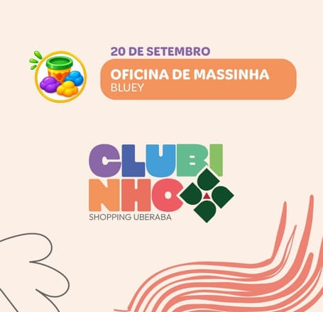 Banner do evento Oficina de Massinha – Bluey