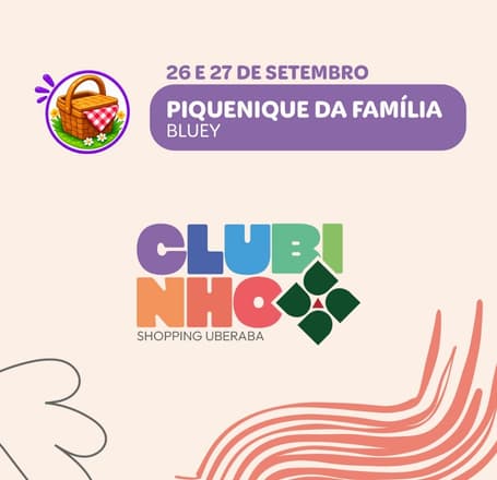 Banner do evento Piquenique da Família – Bluey