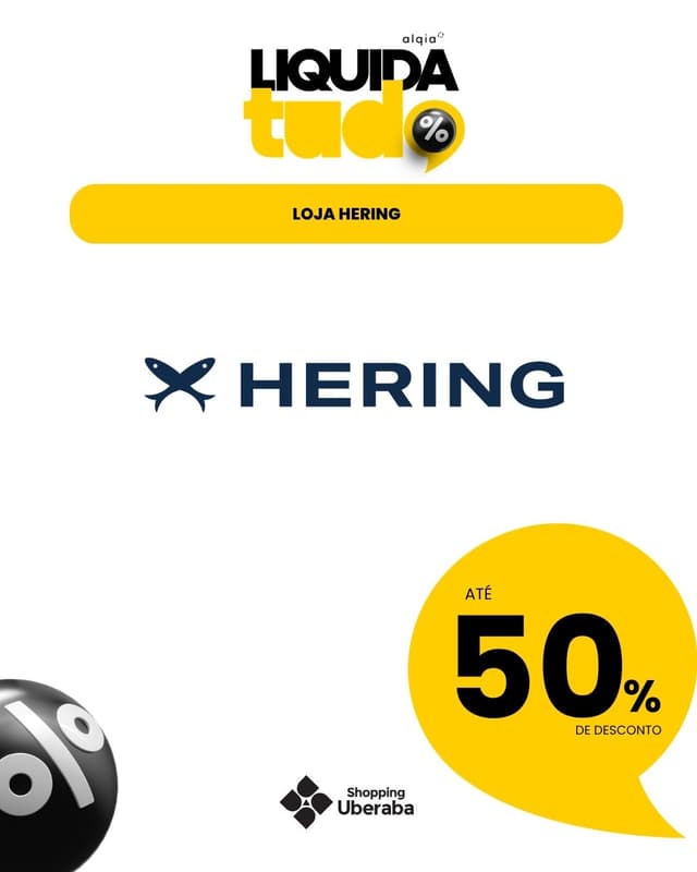 HERING: ATÉ 50% DE DESCONTO EM PRODUTOS SELECIONADOS