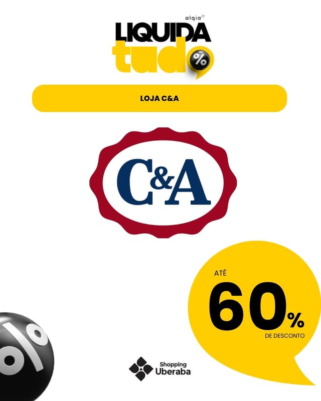 C&A : ATÉ 60% DE DESCONTO EM PRODUTOS SELECIONADOS