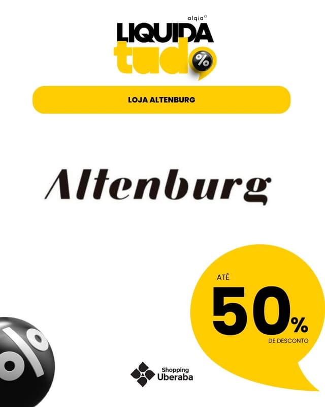 ALTENBURG: ATÉ 50% DE DESCONTO EM PRODUTOS SELECIONADOS
