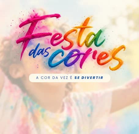 Banner do evento Festa das Cores