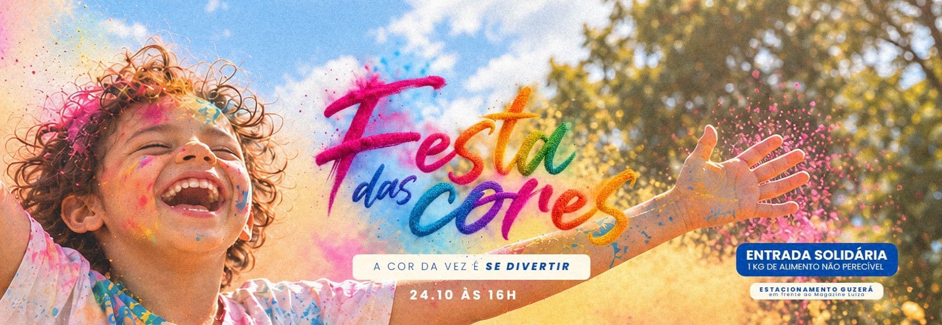 Banner do evento Festa das Cores