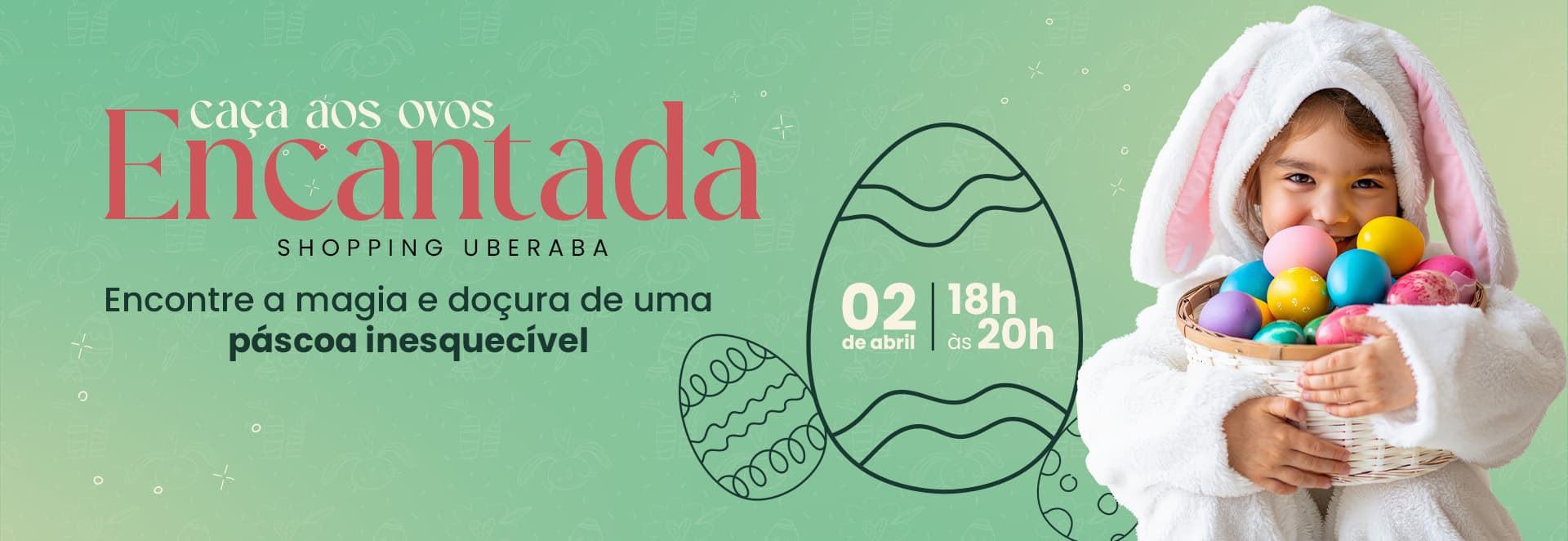 Banner do evento Caça aos Ovos Encantada